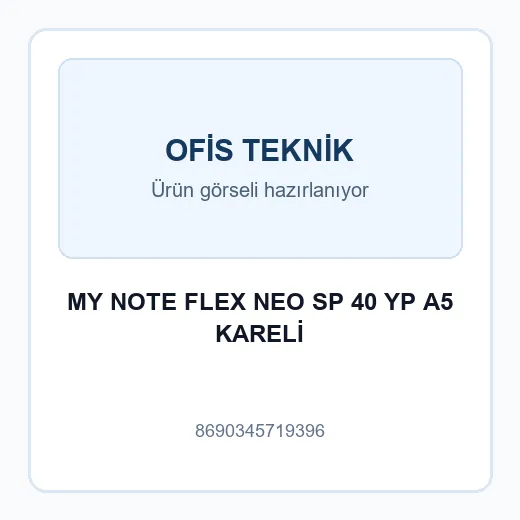 MY NOTE FLEX NEO SP 40 YP A5 KARELİ