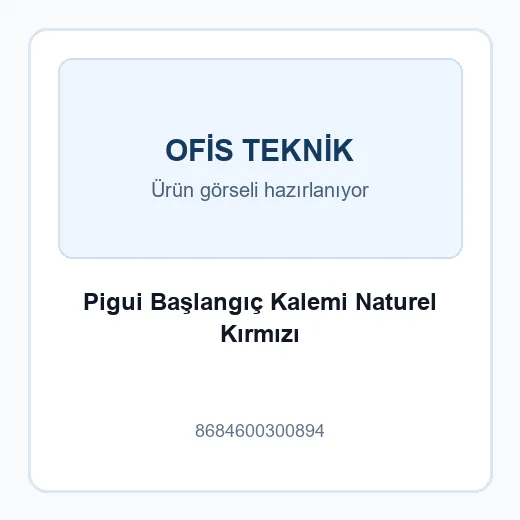 Pigui Başlangıç Kalemi Naturel Kırmızı