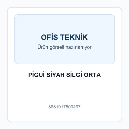 PİGUİ SİYAH SİLGİ ORTA