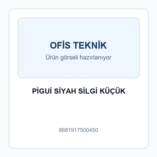 PİGUİ SİYAH SİLGİ KÜÇÜK