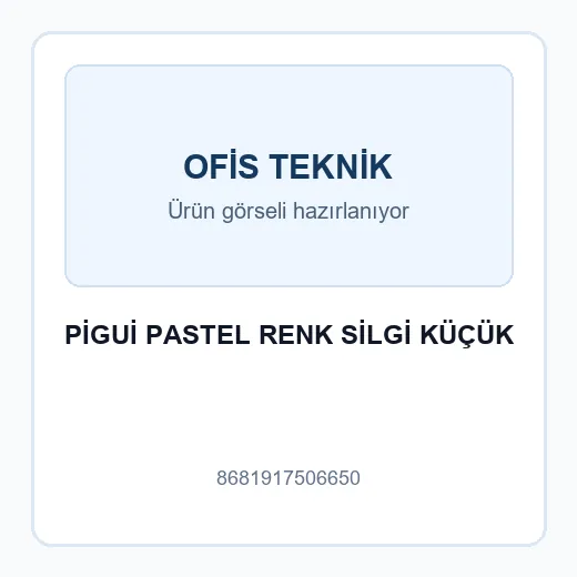 PİGUİ PASTEL RENK SİLGİ KÜÇÜK