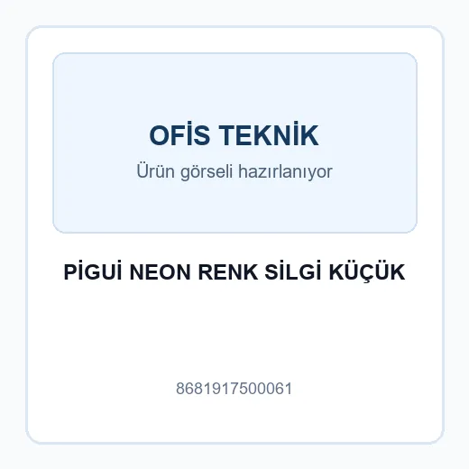 PİGUİ NEON RENK SİLGİ KÜÇÜK