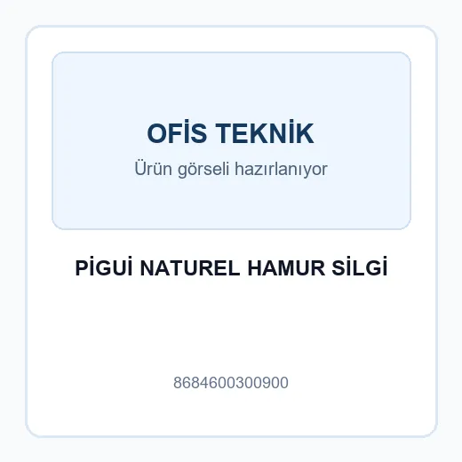 PİGUİ NATUREL HAMUR SİLGİ