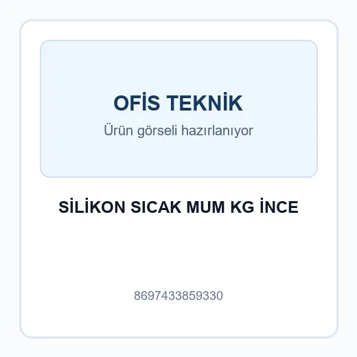 SİLİKON SICAK MUM KG İNCE