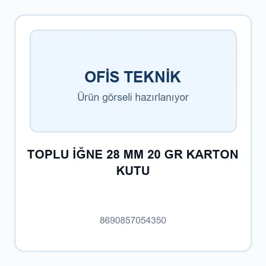 TOPLU İĞNE 28 MM 20 GR KARTON KUTU
