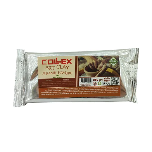 ARK COLLEX SERAMİK KİL HAMURU 250 GR BEYAZ 2107