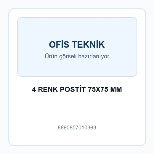 4 RENK POSTİT 75X75 MM