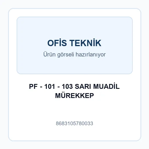 PF - 101 - 103 SARI MUADİL MÜREKKEP