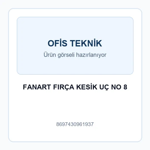 FANART FIRÇA KESİK UÇ NO 8