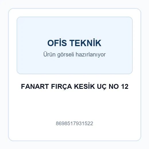 FANART FIRÇA KESİK UÇ NO 12