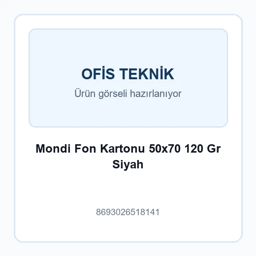 Mondi Fon Kartonu 50x70 120 Gr Siyah