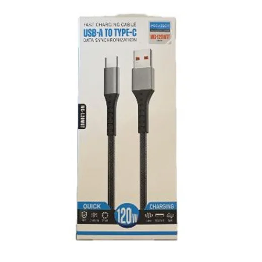 Megatech MT-120wt Hasır 120W Usb To Type-C Data Kablosu