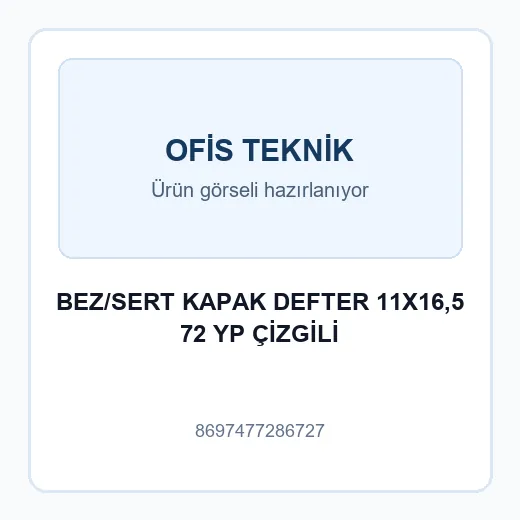 BEZ/SERT KAPAK DEFTER 11X16,5 72 YP ÇİZGİLİ