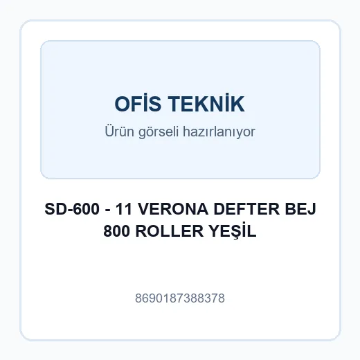SD-600 - 11 VERONA DEFTER BEJ 800 ROLLER YEŞİL