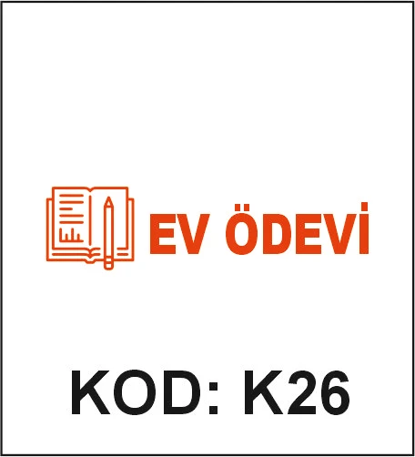 K26 Ev Ödevi öğretmen kaşesi desen örneği