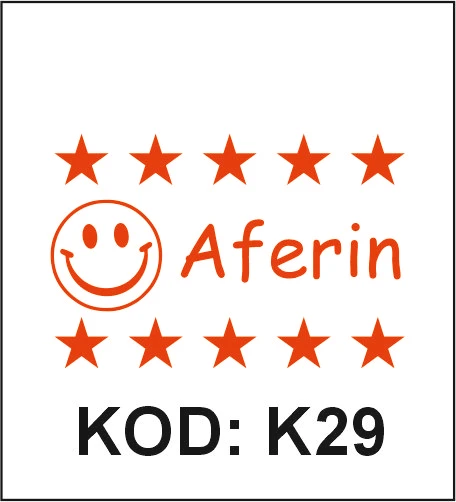 K29 Gülen Yüz ve Yıldızlar öğretmen kaşesi desen örneği
