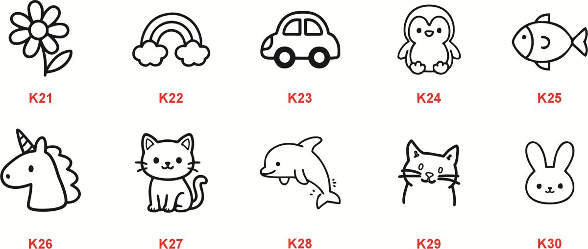 Tekstil kaşesi görsel kolajı K21-K30