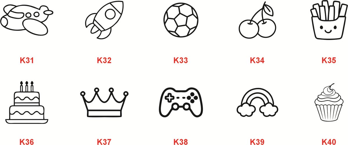 Tekstil kaşesi görsel kolajı K31-K40