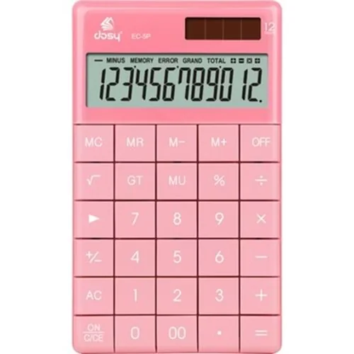 Dosy Hesap Makinesi Orta Boy Pembe EC-5B