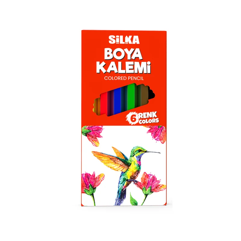 SİLKA 6 LI KURU BOYA KISA