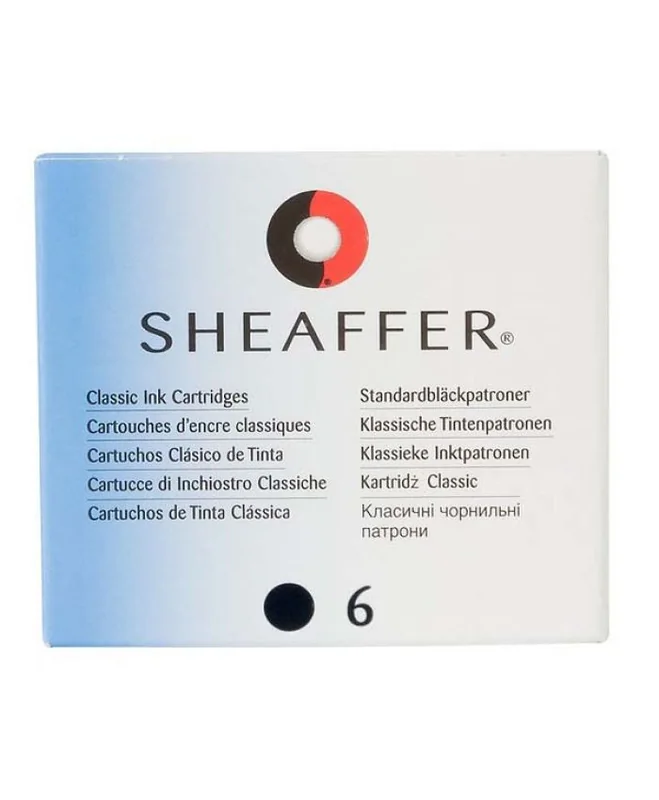 Sheaffer 96233 dolma kalem mürekkep kartuşu · Siyah, 6’lı