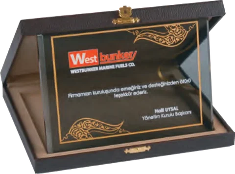 Kutulu Kristal Plaket · EKT-410