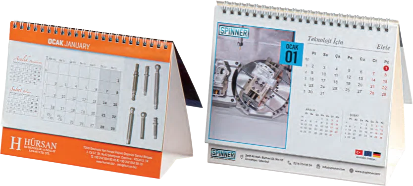 Karton Taşıyıcı Masa Takvimi · AMT-06